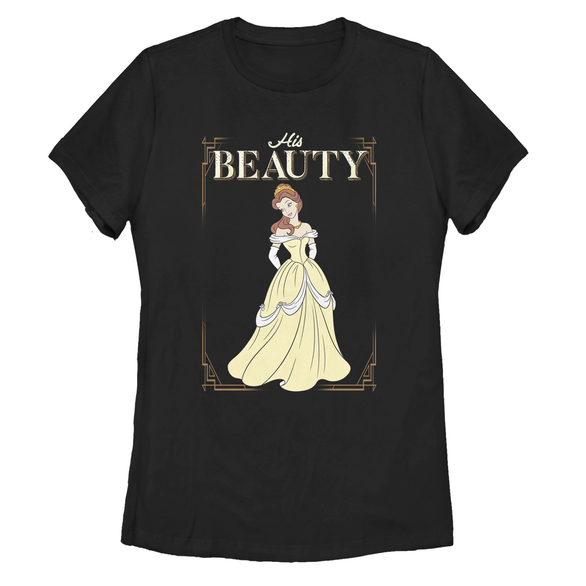 Women's Beauty and the Beast Valentine His Belle Frame T-Shirt Women's Beauty and the Beast Valentine His Belle Frame T-Shirt