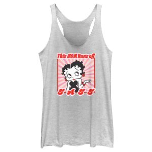 Women’s Betty Boop This Mom Runs Off Sass Racerback Tank Top