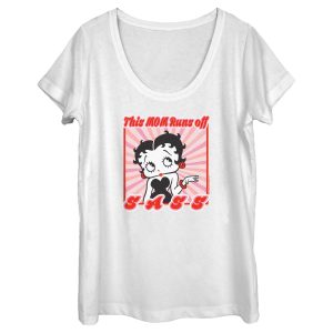 Women’s Betty Boop This Mom Runs Off Sass T-Shirt
