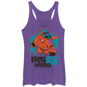 Women’s Big Hero 6 Baymax and Hiro San Fransokyo Racerback Tank Top