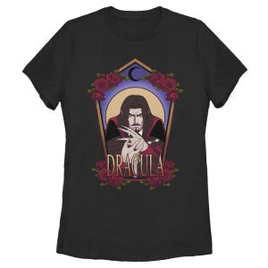 Women’s Castlevania Dracula Rose Frame T-Shirt