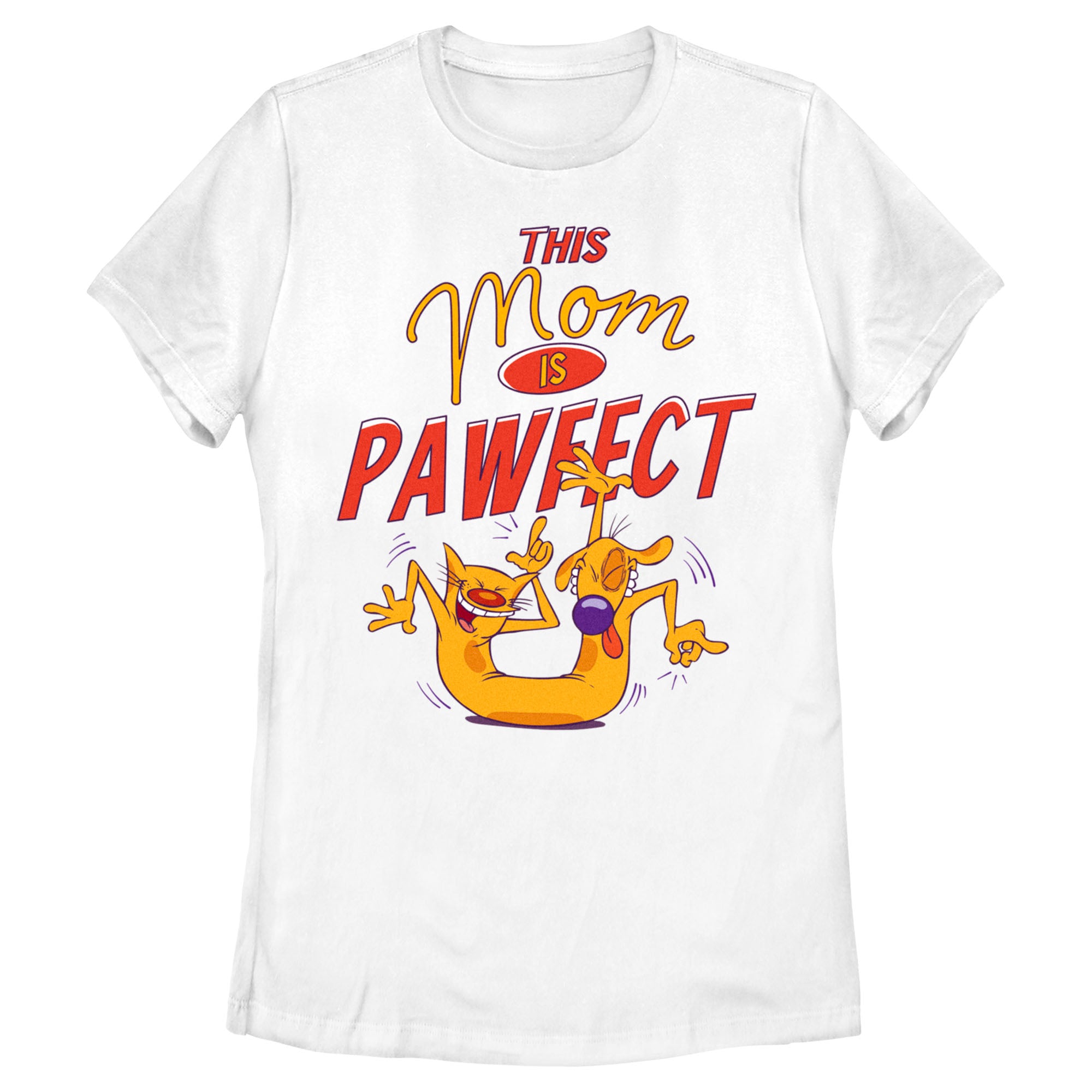 Women's Catdog This Mom Is Pawfect T-Shirt Women's Catdog This Mom Is Pawfect T-Shirt