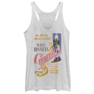 Women’s Cinderella Classic Movie Poster Racerback Tank Top