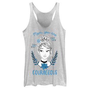 Women’s Cinderella Courageous Mom Racerback Tank Top