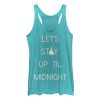 Women’s Cinderella Stay Up Until Midnight Racerback Tank Top
