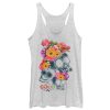 Women’s Coco Floral Skeletons Racerback Tank Top