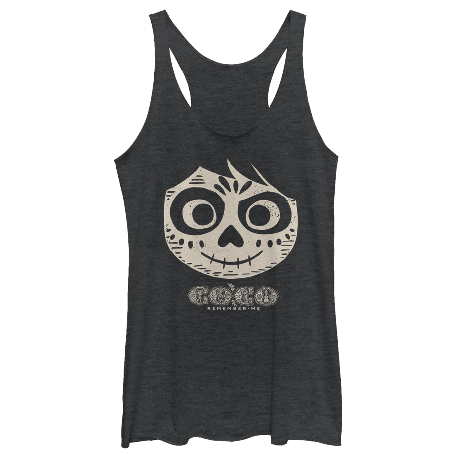 Women's Coco Miguel Skeleton Racerback Tank Top Women's Coco Miguel Skeleton Racerback Tank Top