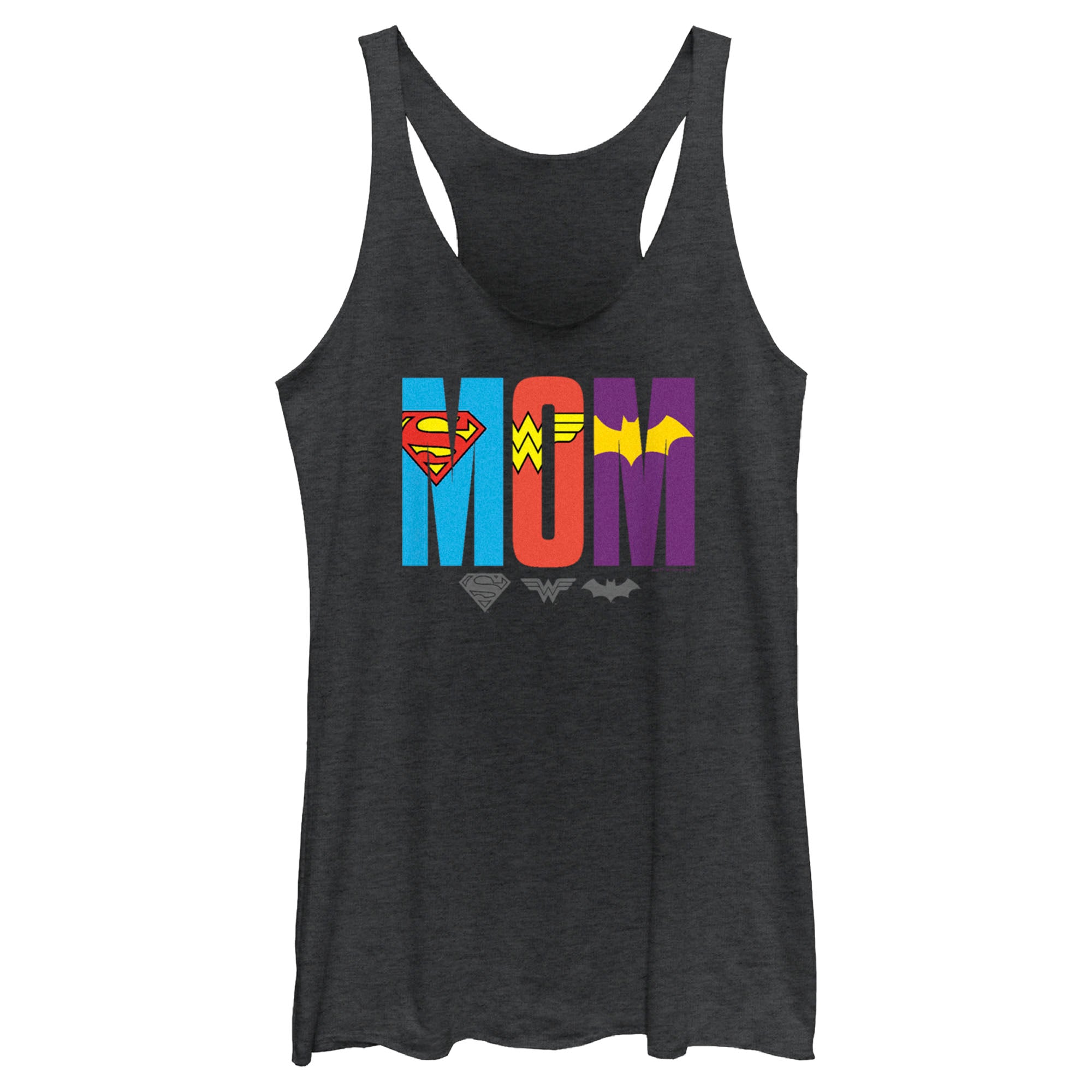 Women's DC Super Hero Girls Hero Mom Racerback Tank Top Women's DC Super Hero Girls Hero Mom Racerback Tank Top