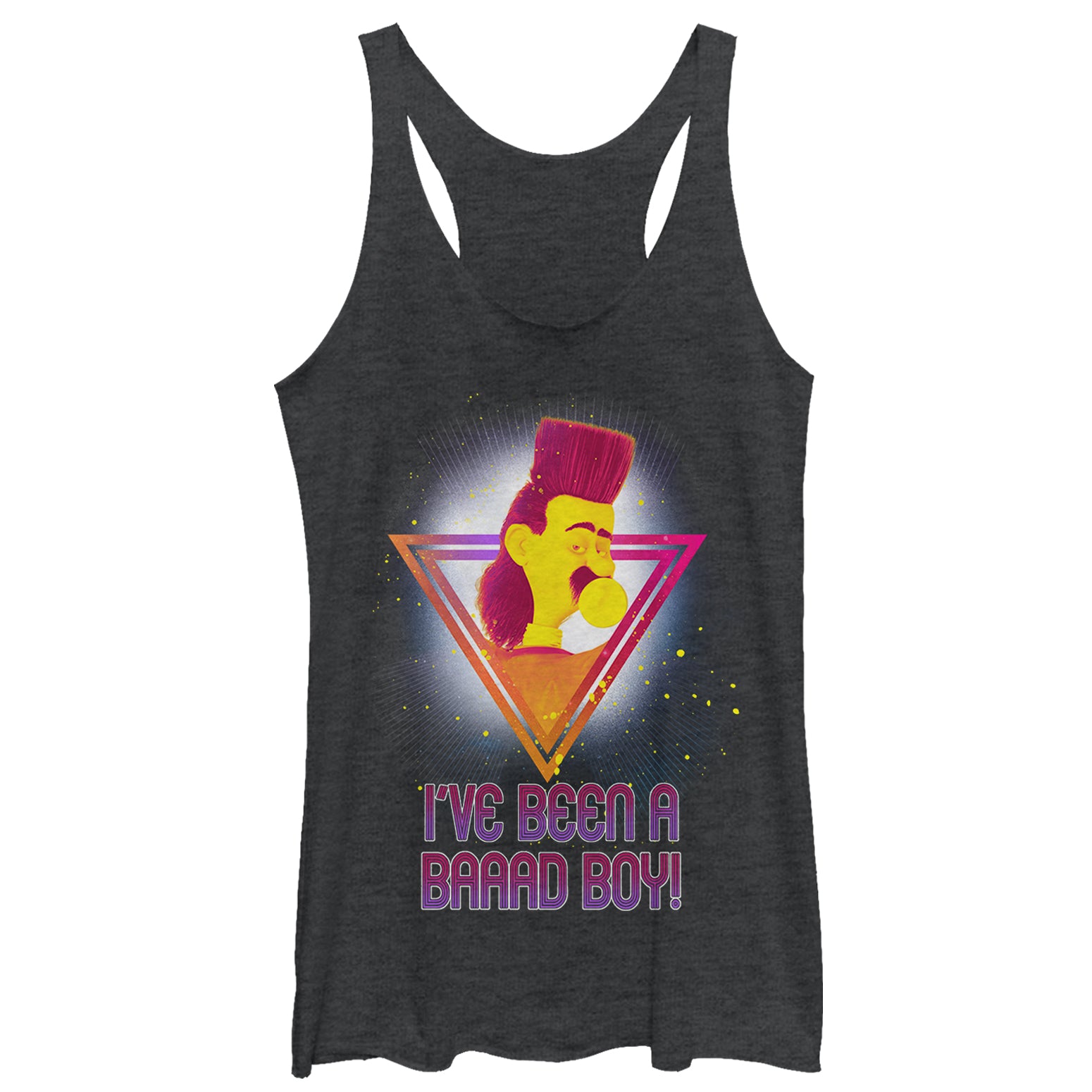 Women's Despicable Me 3 Balthazar Bad Boy Racerback Tank Top Women's Despicable Me 3 Balthazar Bad Boy Racerback Tank Top