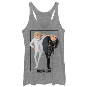 Women’s Despicable Me 3 Dru and Gru Brothers Racerback Tank Top