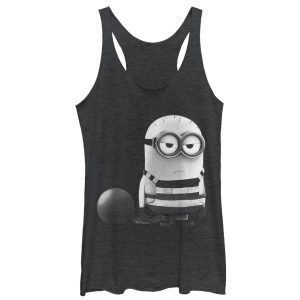 Women’s Despicable Me 3 Minion Grumpy Prisoner Racerback Tank Top