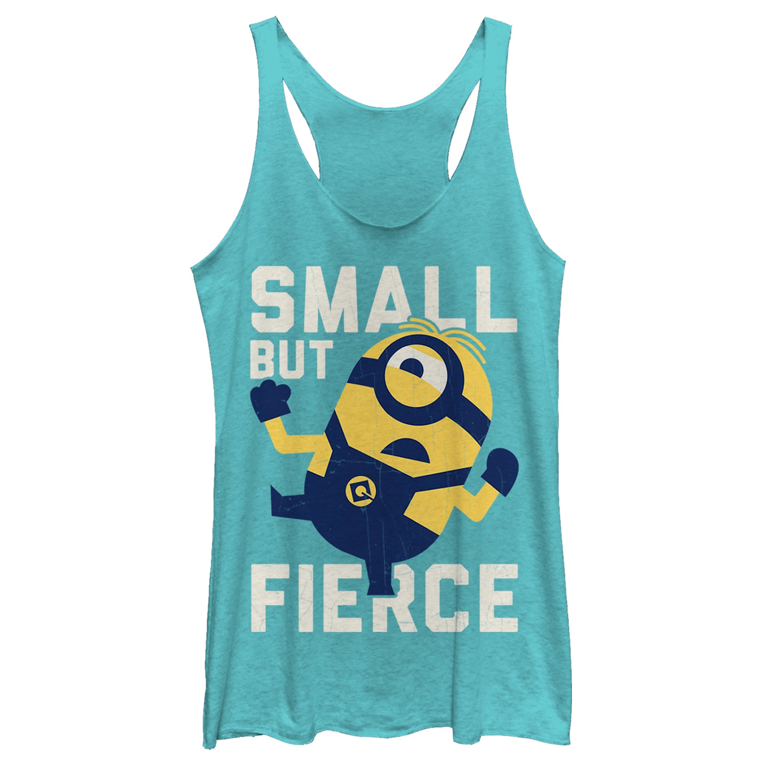 Women's Despicable Me 3 Minion Small But Fierce Racerback Tank Top Women's Despicable Me 3 Minion Small But Fierce Racerback Tank Top