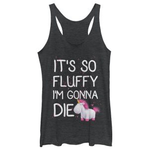 Women’s Despicable Me Agnes Fluffy Unicorn Spots Racerback Tank Top