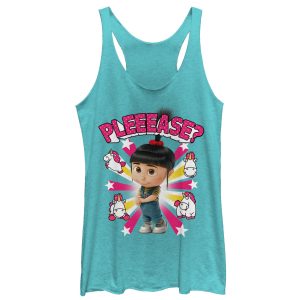 Women’s Despicable Me Agnes Please Racerback Tank Top