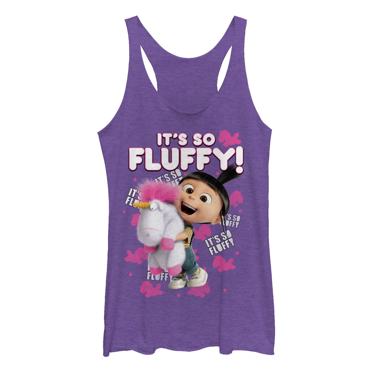 Women's Despicable Me Agnes So Fluffy Unicorn Racerback Tank Top Women's Despicable Me Agnes So Fluffy Unicorn Racerback Tank Top