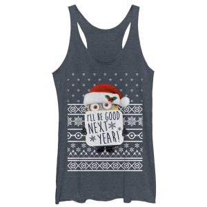 Women’s Despicable Me Christmas Good Minion Racerback Tank Top