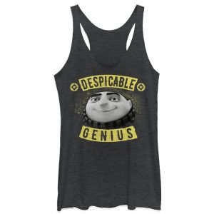 Women’s Despicable Me Evil Genius Gru Banner Racerback Tank Top