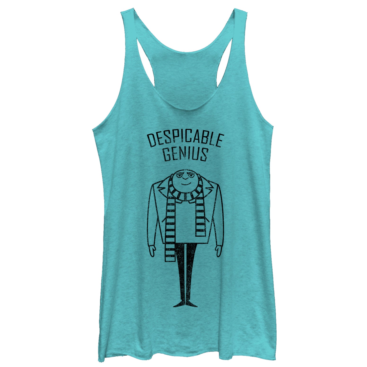 Women's Despicable Me Evil Genius Gru Racerback Tank Top Women's Despicable Me Evil Genius Gru Racerback Tank Top