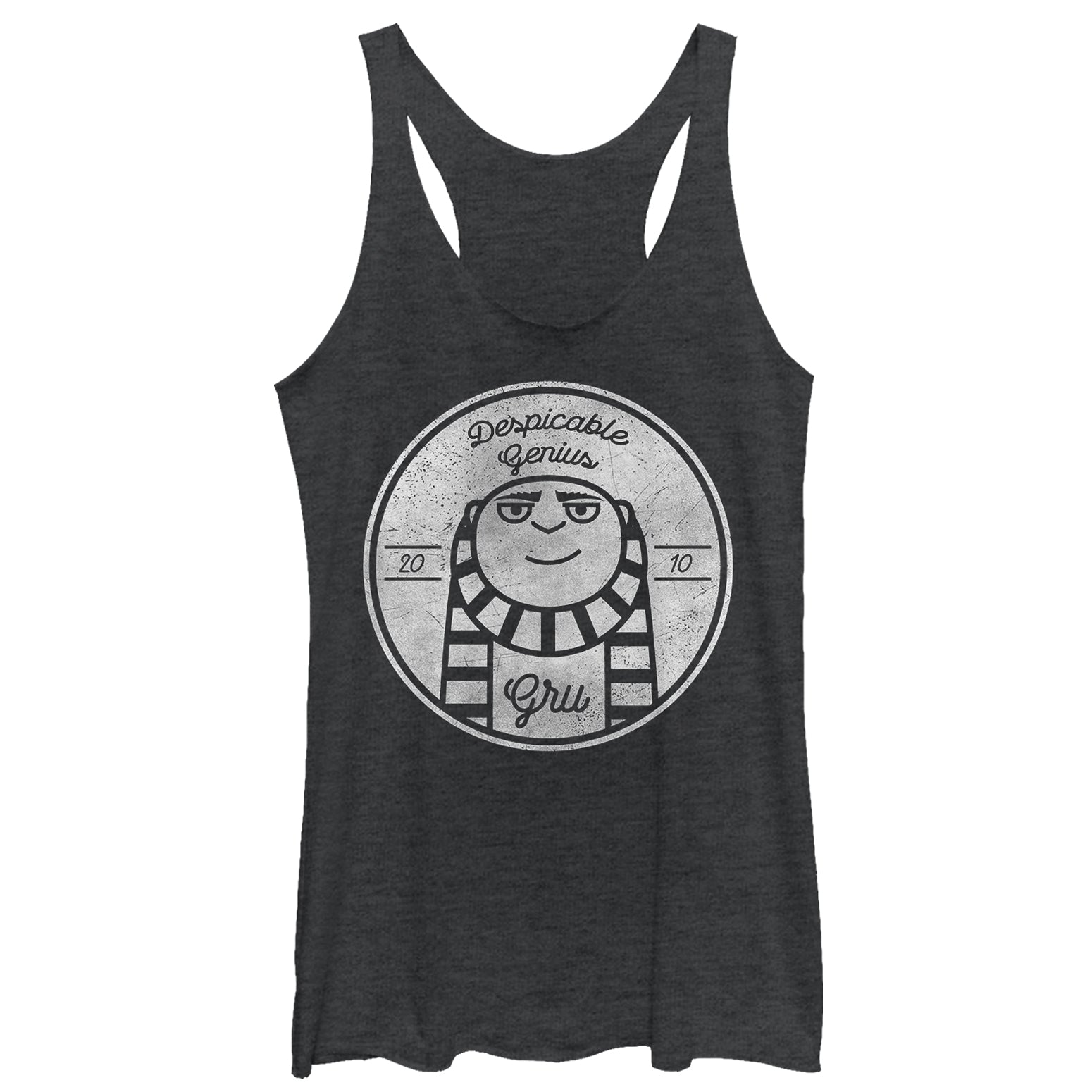 Women's Despicable Me Gru Genius 2010 Racerback Tank Top Women's Despicable Me Gru Genius 2010 Racerback Tank Top