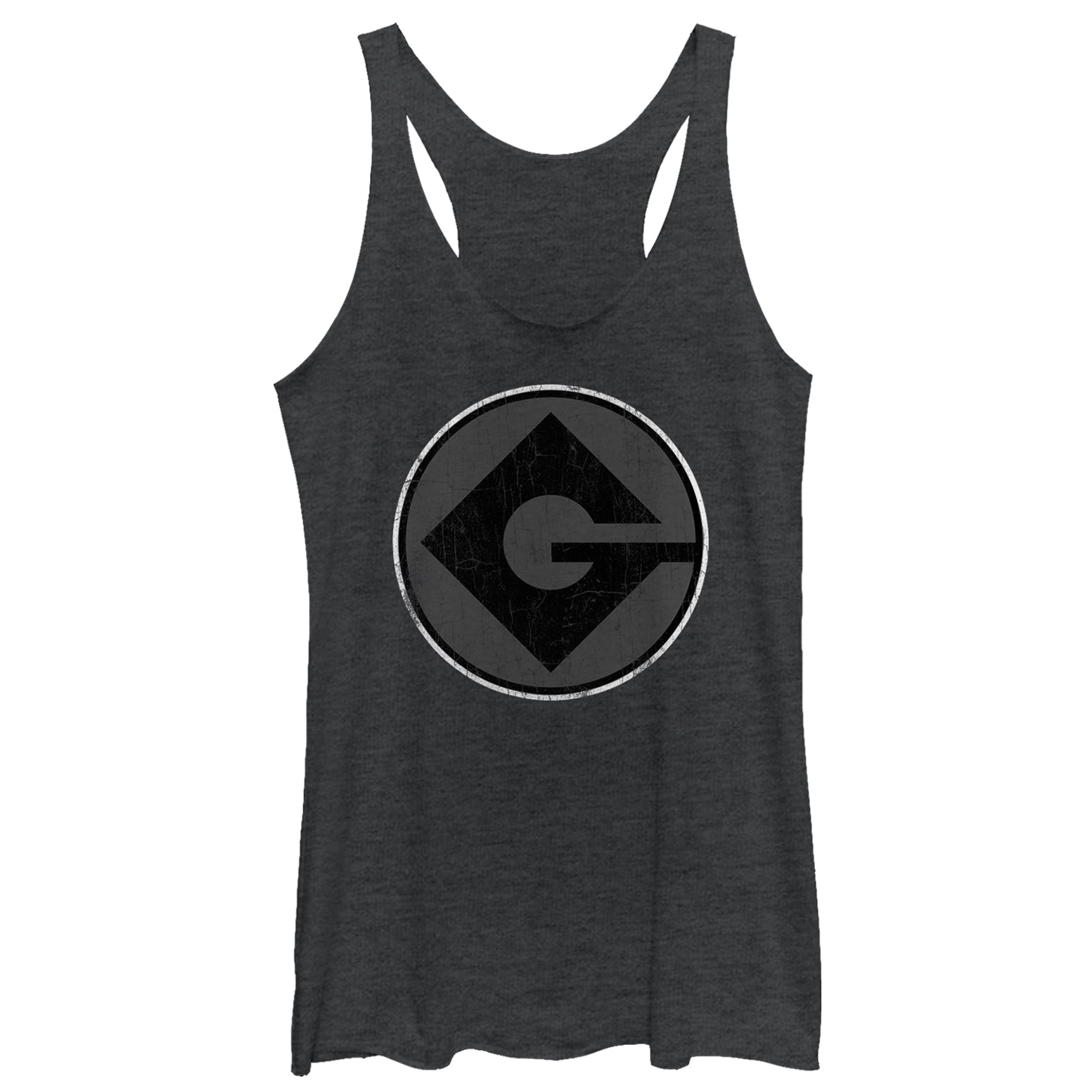 Women's Despicable Me Gru Logo Racerback Tank Top Women's Despicable Me Gru Logo Racerback Tank Top