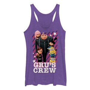 Women’s Despicable Me Gru’s Crew Streaks Racerback Tank Top