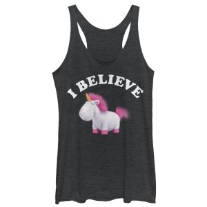 Women’s Despicable Me I Believe Unicorns Racerback Tank Top