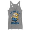 Women’s Despicable Me I’m One in Minion Racerback Tank Top