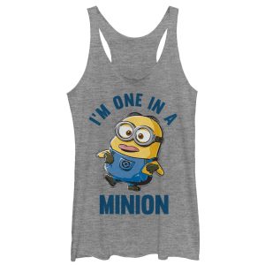 Women’s Despicable Me I’m One in Minion Racerback Tank Top