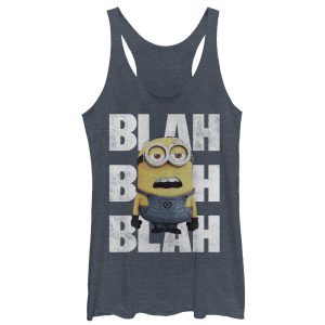 Women’s Despicable Me Minion Blah Blah Racerback Tank Top