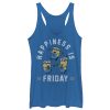 Women’s Despicable Me Minion Happiness is Friday Racerback Tank Top
