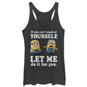 Women’s Despicable Me Minion Laugh At You Racerback Tank Top