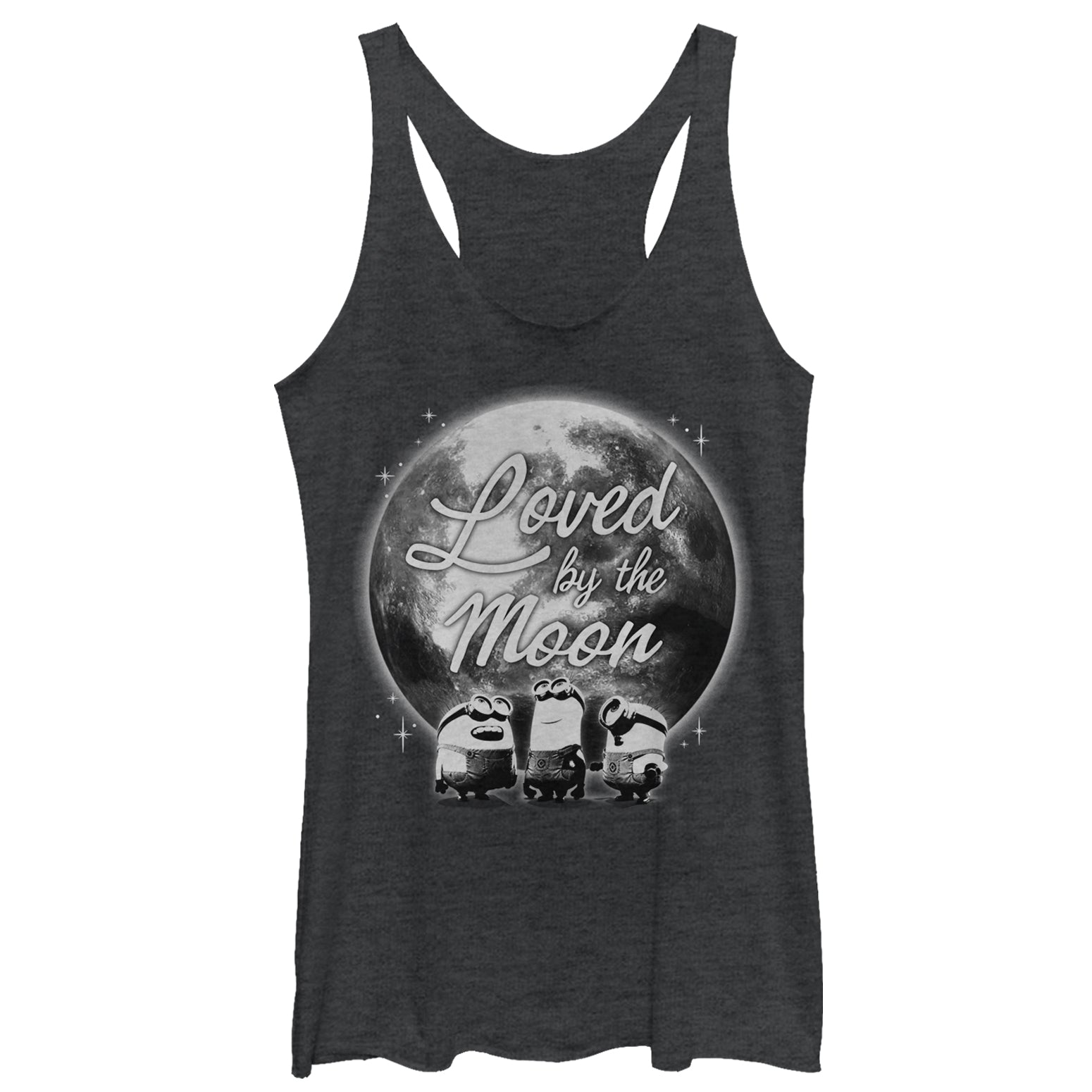 Women's Despicable Me Minion Loved By Moon Racerback Tank Top Women's Despicable Me Minion Loved By Moon Racerback Tank Top