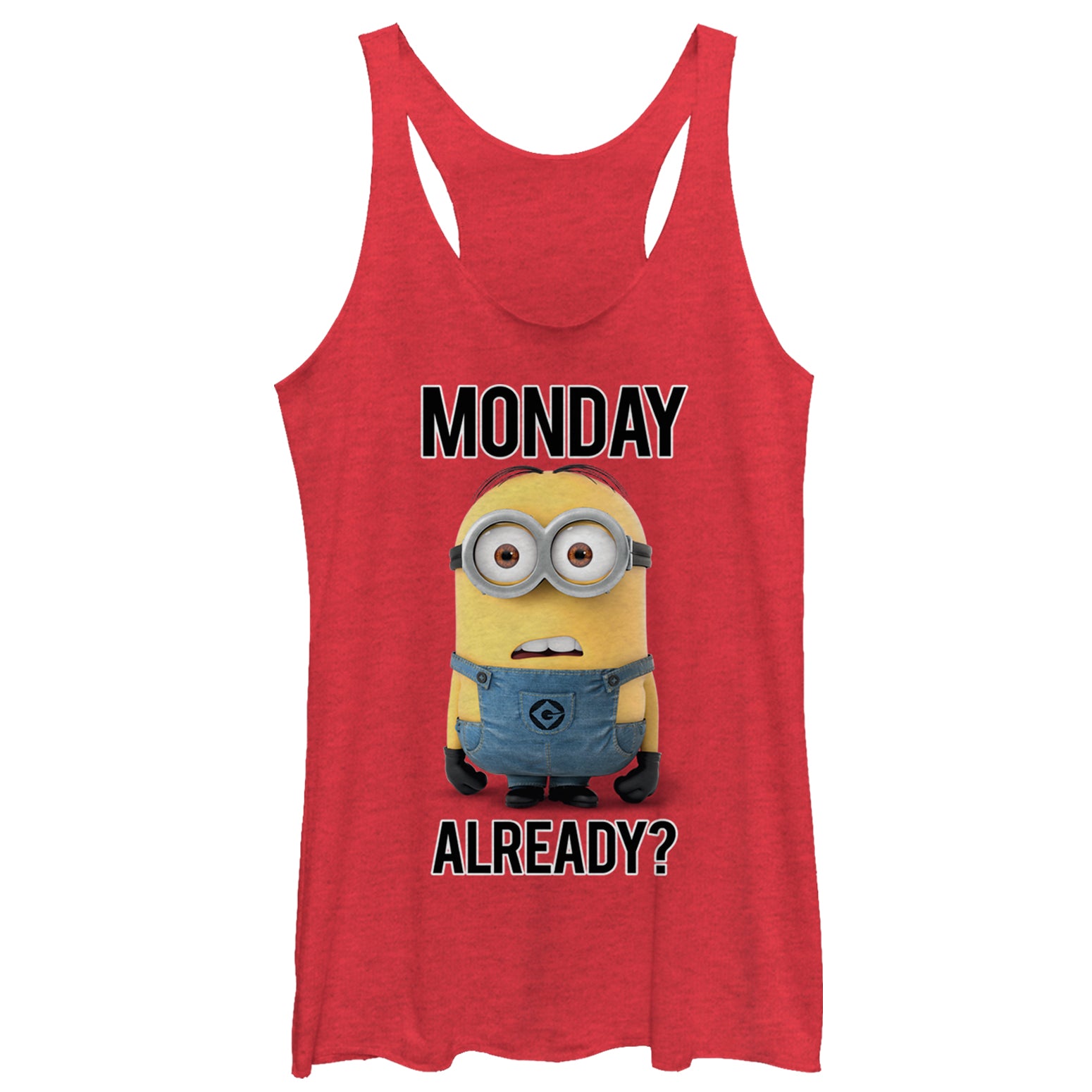Women's Despicable Me Minion Monday Already Racerback Tank Top Women's Despicable Me Minion Monday Already Racerback Tank Top