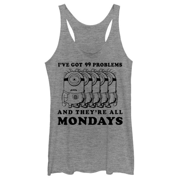 Women’s Despicable Me Minion Monday Problems Racerback Tank Top