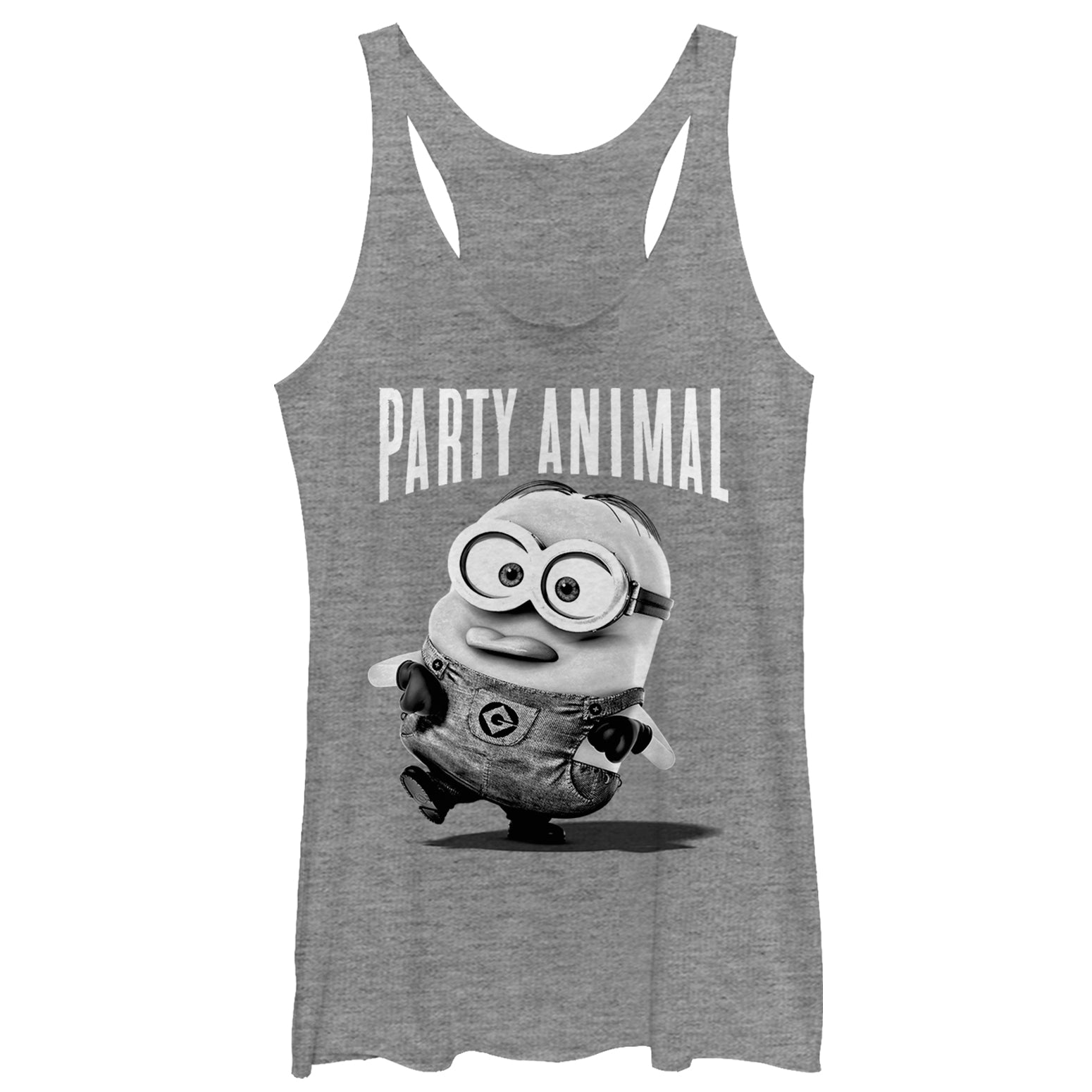 Women's Despicable Me Minion Party Animal Racerback Tank Top Women's Despicable Me Minion Party Animal Racerback Tank Top