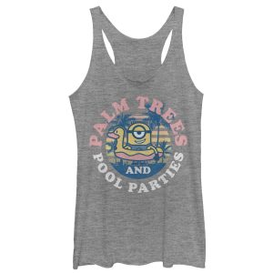 Women’s Despicable Me Minion Pool Party Racerback Tank Top