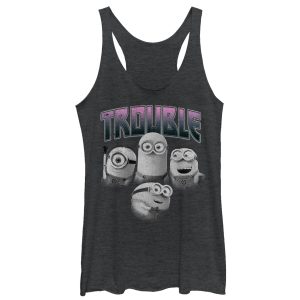 Women’s Despicable Me Minion Trouble Friends Racerback Tank Top