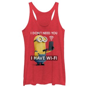 Women’s Despicable Me Minion Wi-Fi Racerback Tank Top