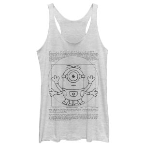 Women’s Despicable Me Minion da Vinci Man Racerback Tank Top