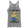 Women’s Despicable Me Minions Clap When Impressed Racerback Tank Top