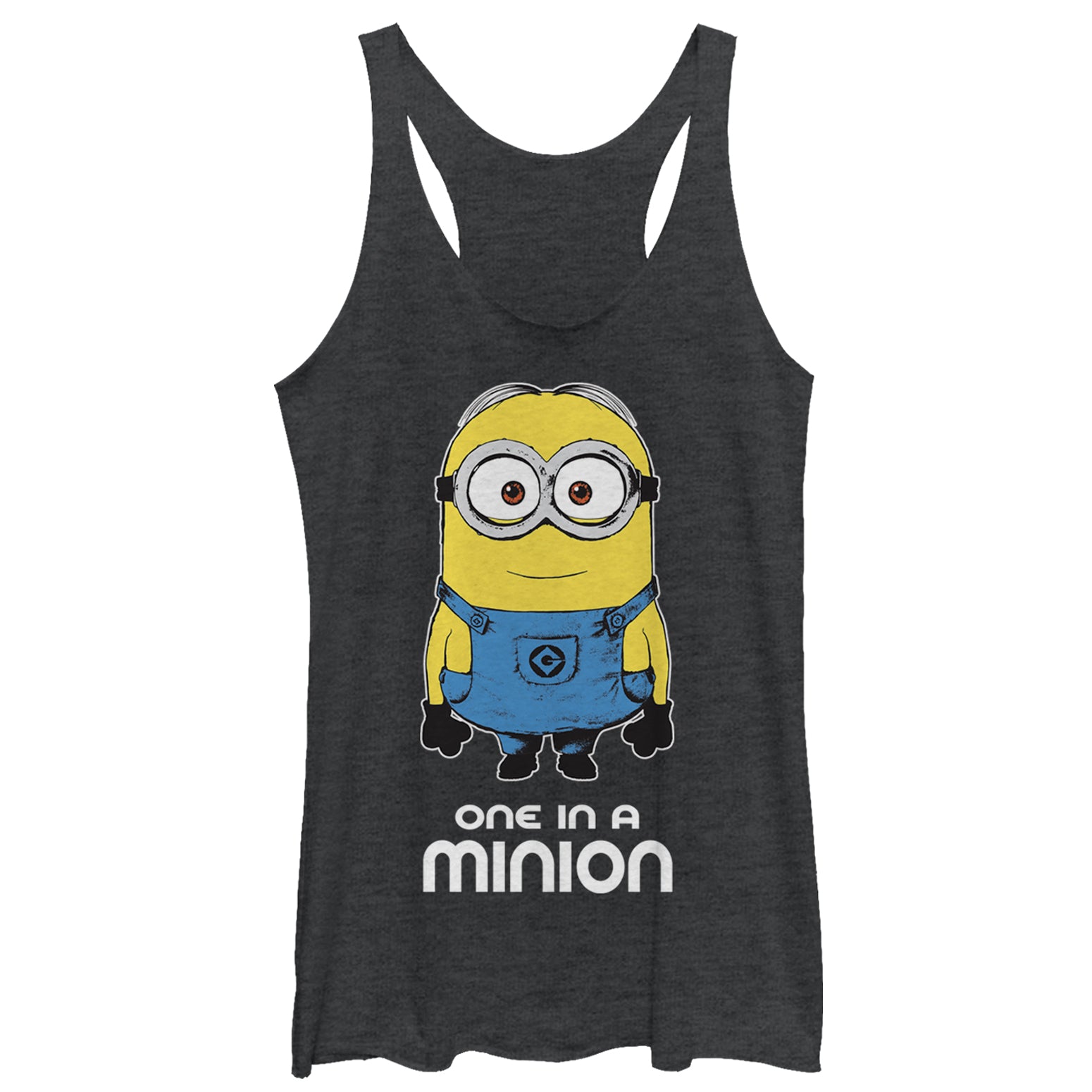 Women's Despicable Me One in Minion Racerback Tank Top Women's Despicable Me One in Minion Racerback Tank Top