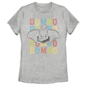 Women’s Dumbo Colorful Name Stack T-Shirt