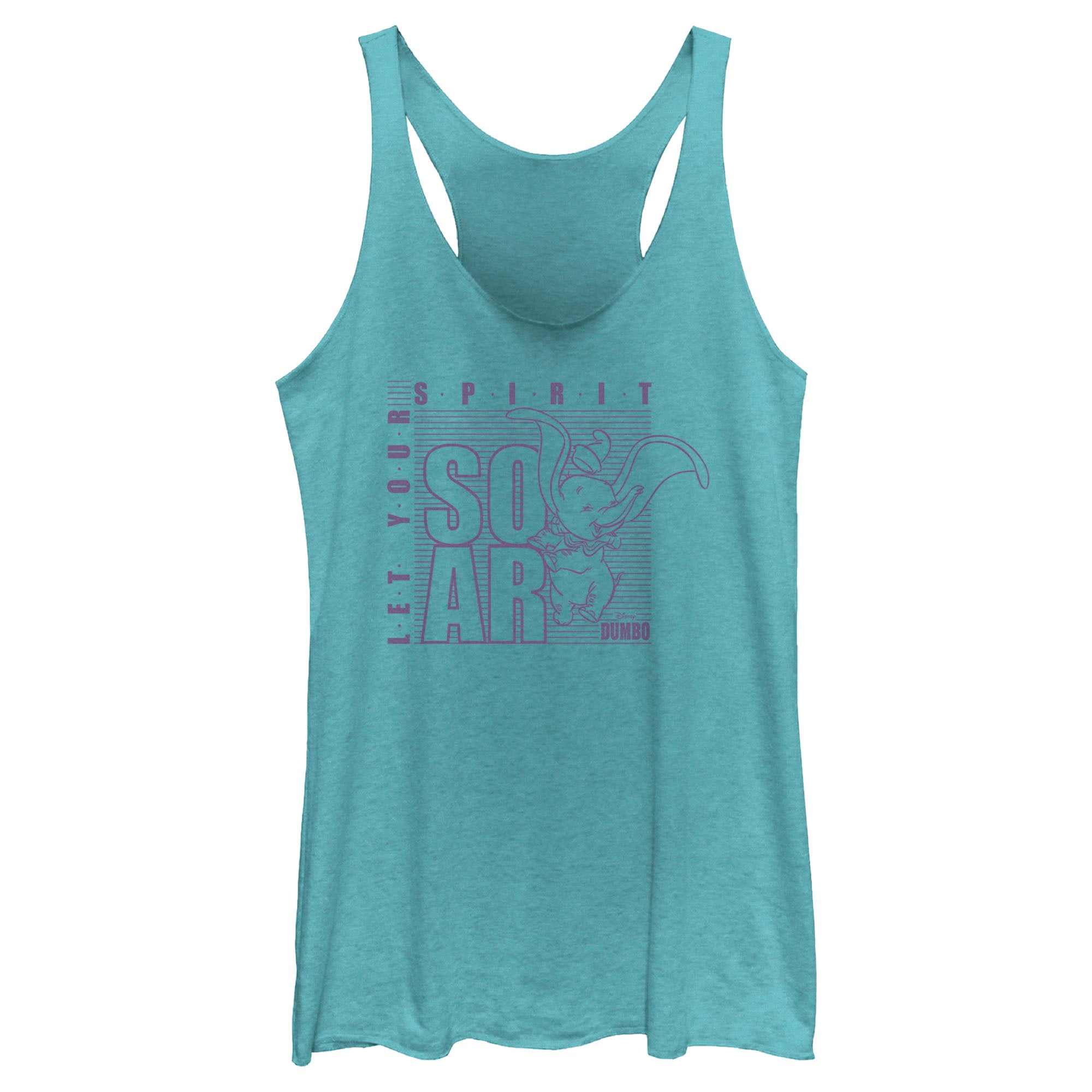 Women's Dumbo Let Your Spirit Soar Racerback Tank Top Women's Dumbo Let Your Spirit Soar Racerback Tank Top