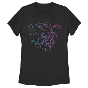 Women’s Dumbo Stay Fly Outline T-Shirt