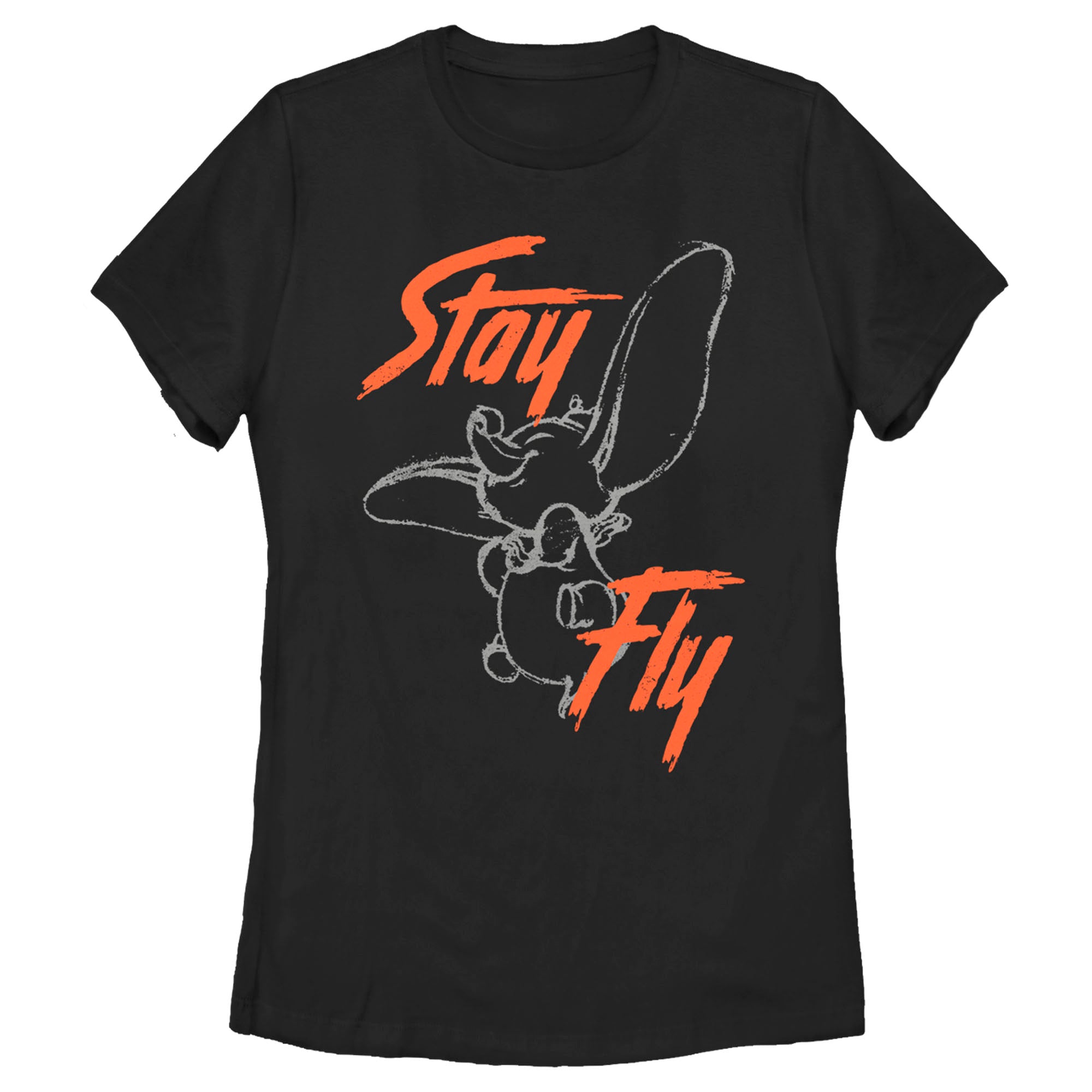 Women's Dumbo Stay Fly Sketch T-Shirt Women's Dumbo Stay Fly Sketch T-Shirt