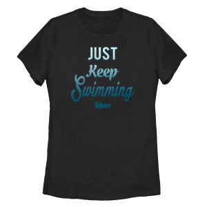 Women’s Finding Dory Just Keep Swimming Motto T-Shirt