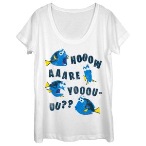 Women’s Finding Dory Whale How Are You Scoop Neck