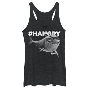 Women’s Finding Nemo Bruce #Hangry Racerback Tank Top
