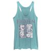 Women’s Frozen Character Squares Racerback Tank Top