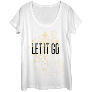 Women’s Frozen Elsa Let It Go Scoop Neck